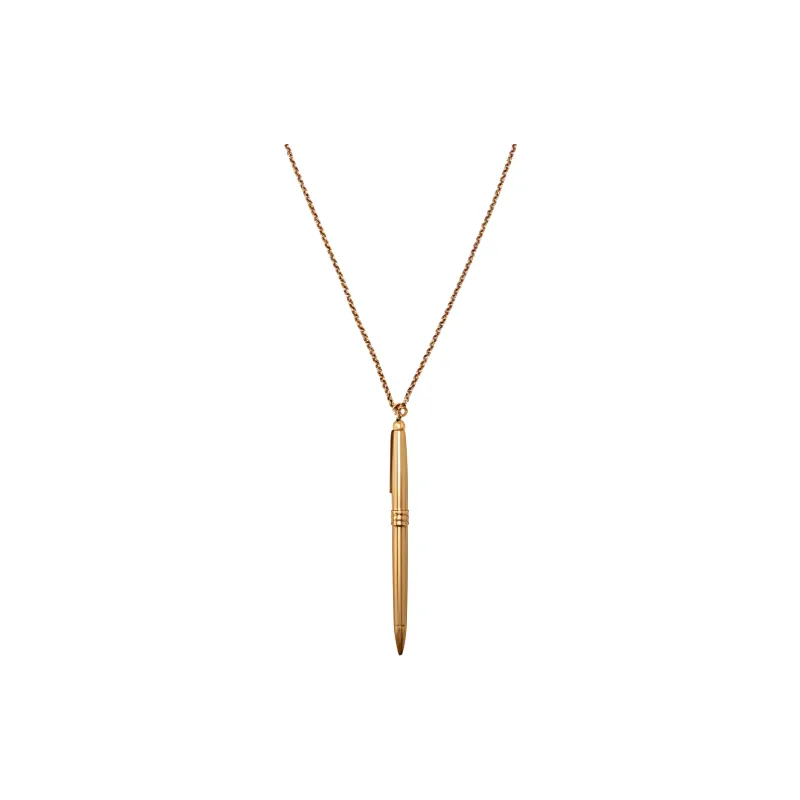 MOSCHINO Feather pendant Necklace-0