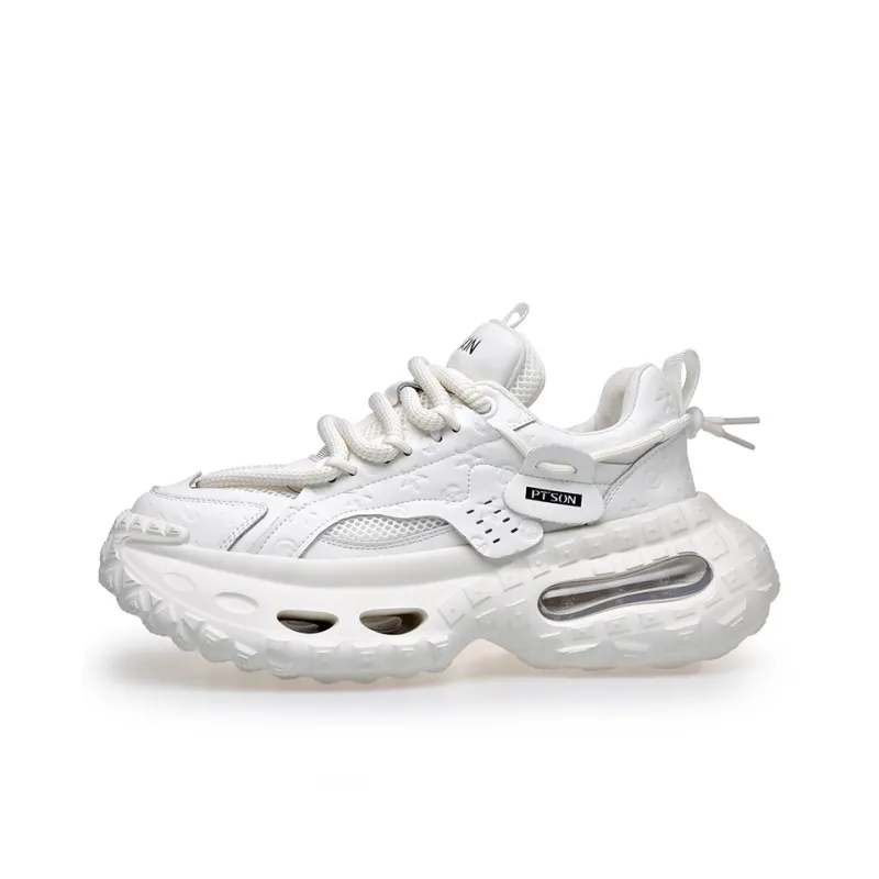 PT'SON Breathable Lightweight Height Increasing Low Top Chunky Sneakers Men's-5