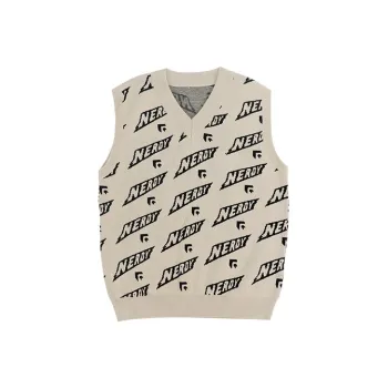 NERDY Loose Fit Vest Fall Unisex Khaki