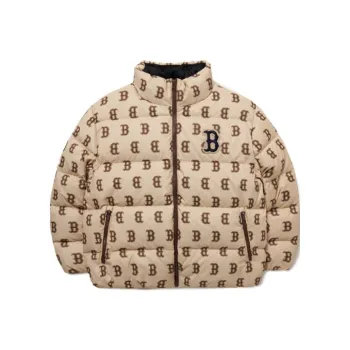 MLB Down Jacket Cropped Unisex Khaki