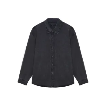 CLIMAX VISION Denim Jackets Unisex Washed Black
