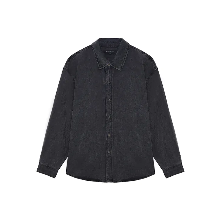 CLIMAX VISION Denim Jackets Unisex Washed Black-0