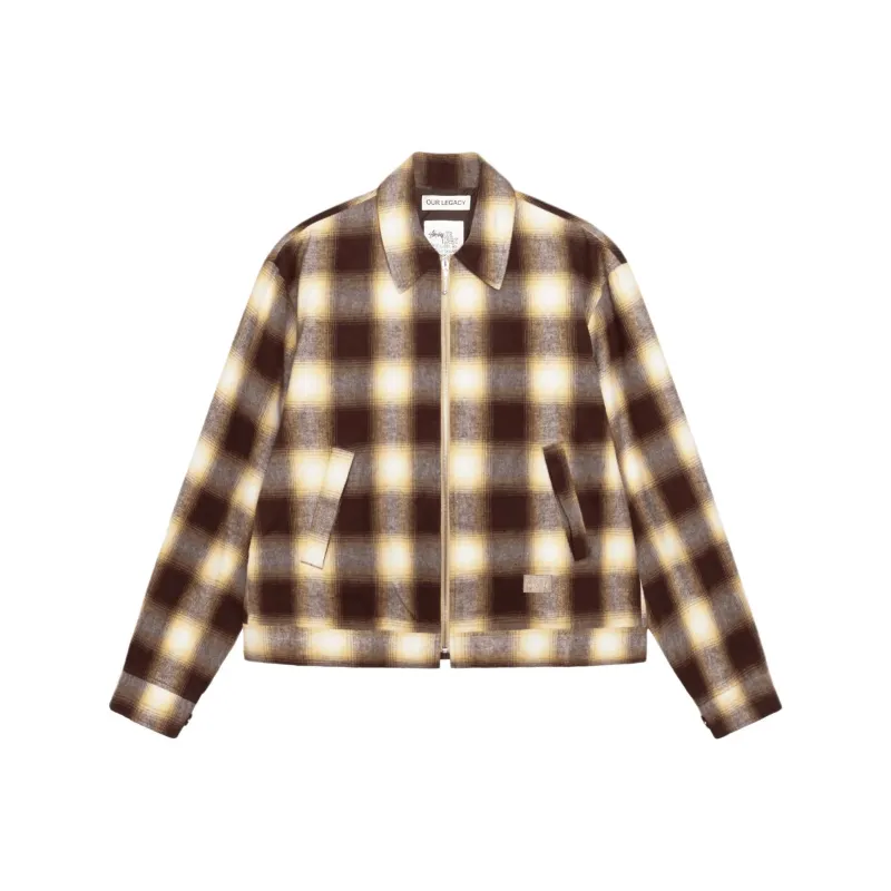 Stussy X Our Legacy Work Shop Blouson Flannel Jacket-0