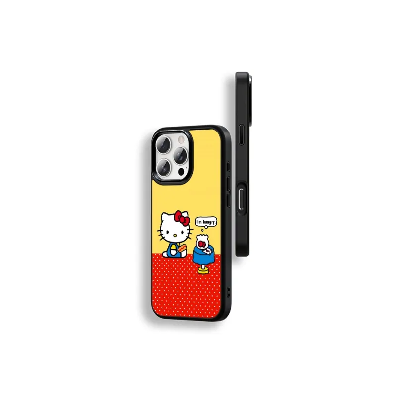 Sanrio Matte Material Gilded Magnetic Cute High End Phone Case Compatibility IPhone16ProMax/15/14/13/12proma Cartoon-10