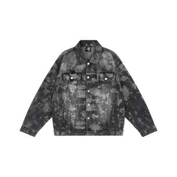 XINYINSU Denim Jacket Unisex Gray
