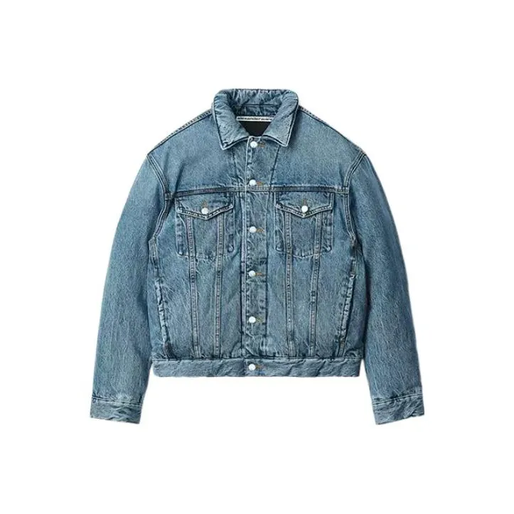 Alexander Wang Denim Jacket Unisex Vintage Medium Indigo-0
