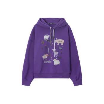 UNVESNO Sweatshirt Unisex Grape Purple