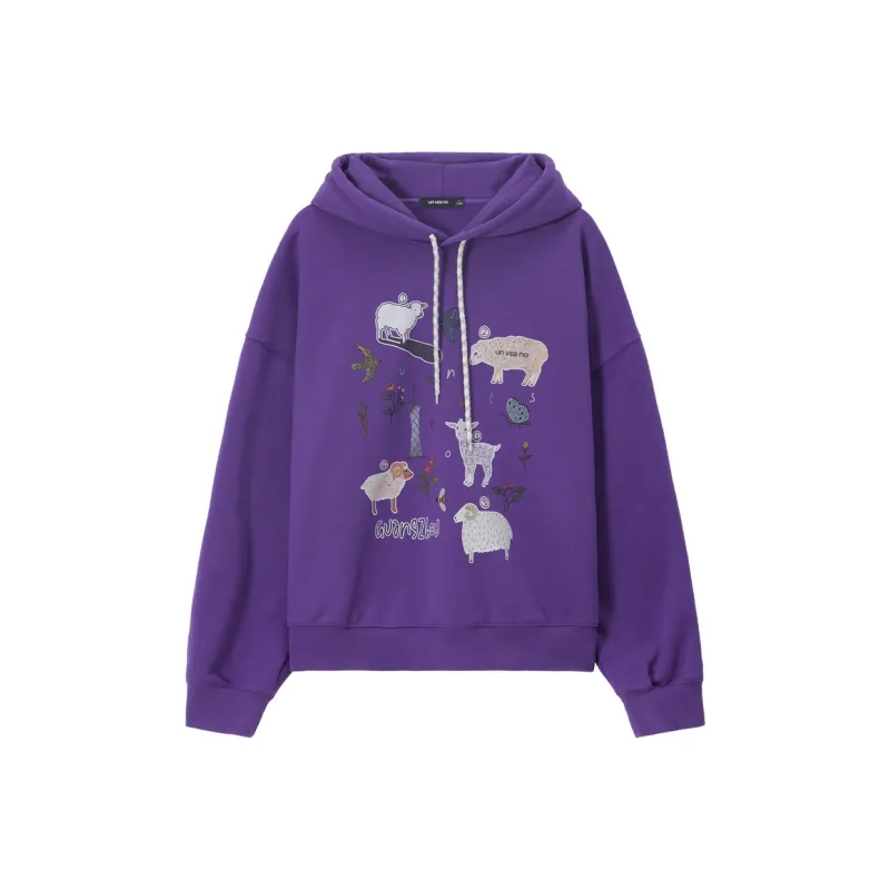 UNVESNO Sweatshirt Unisex Grape Purple-0