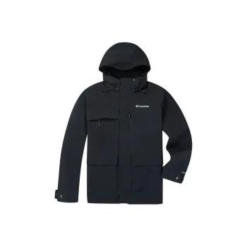 Columbia Water Resistant Windproof Breathable Warm Water Repellent Windbreaker Jacket Men's Black