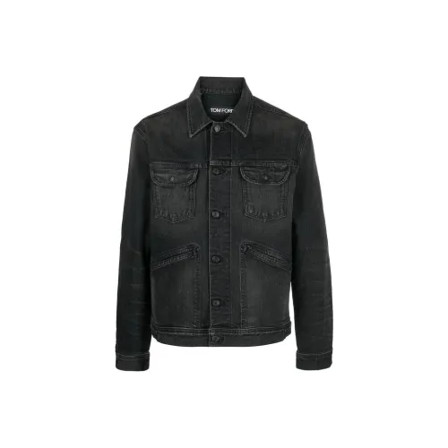 TOM FORD Denim Jackets Men Black