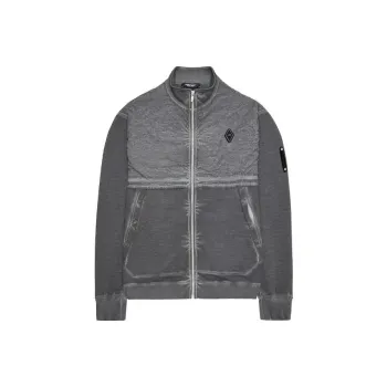 A COLD WALL* Zip up Washed cotton Sweatshirt