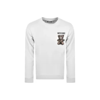 MOSCHINO Teddy Bear Printed Crewneck Sweatshirt