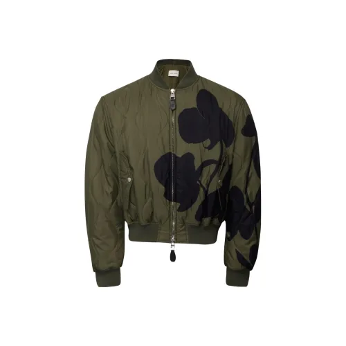 Alexander McQueen Orchid Quilted Bomber Jacket