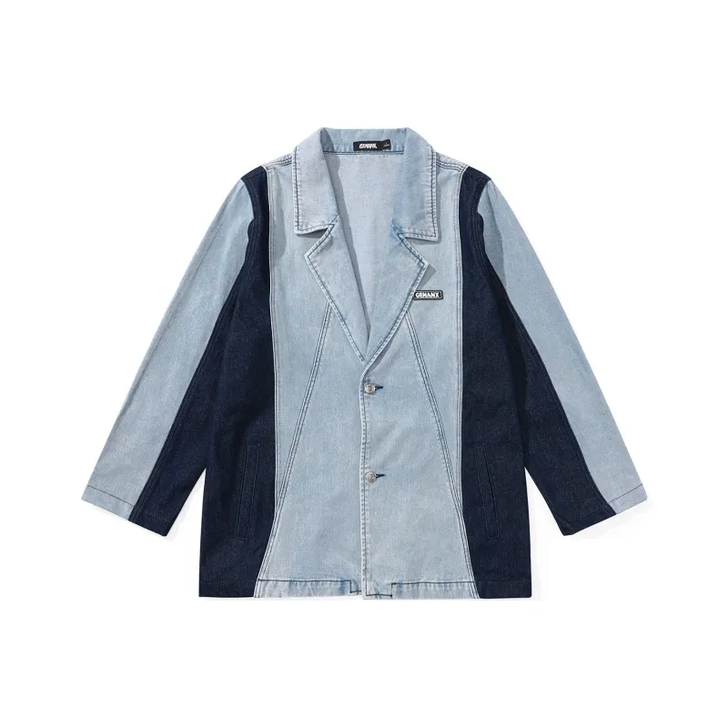 GENANX Business Suit Unisex Denim Blue-0