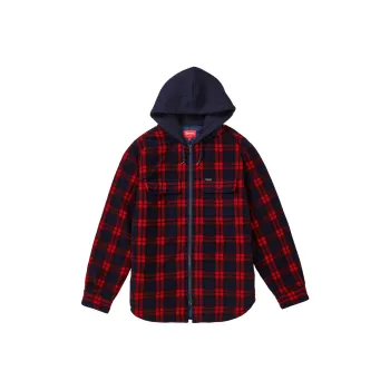 Supreme Hooded Plaid Work Shirt