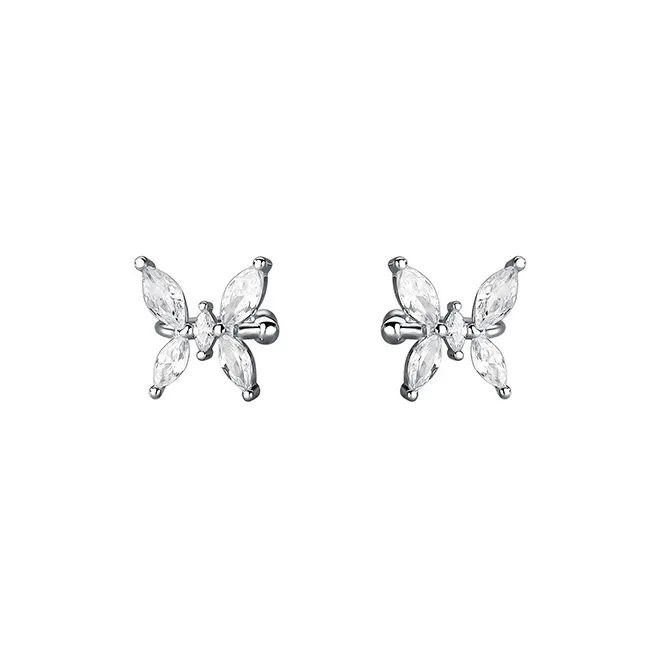 KiNGZiT S925 Silver Clip On Earrings Women's-0