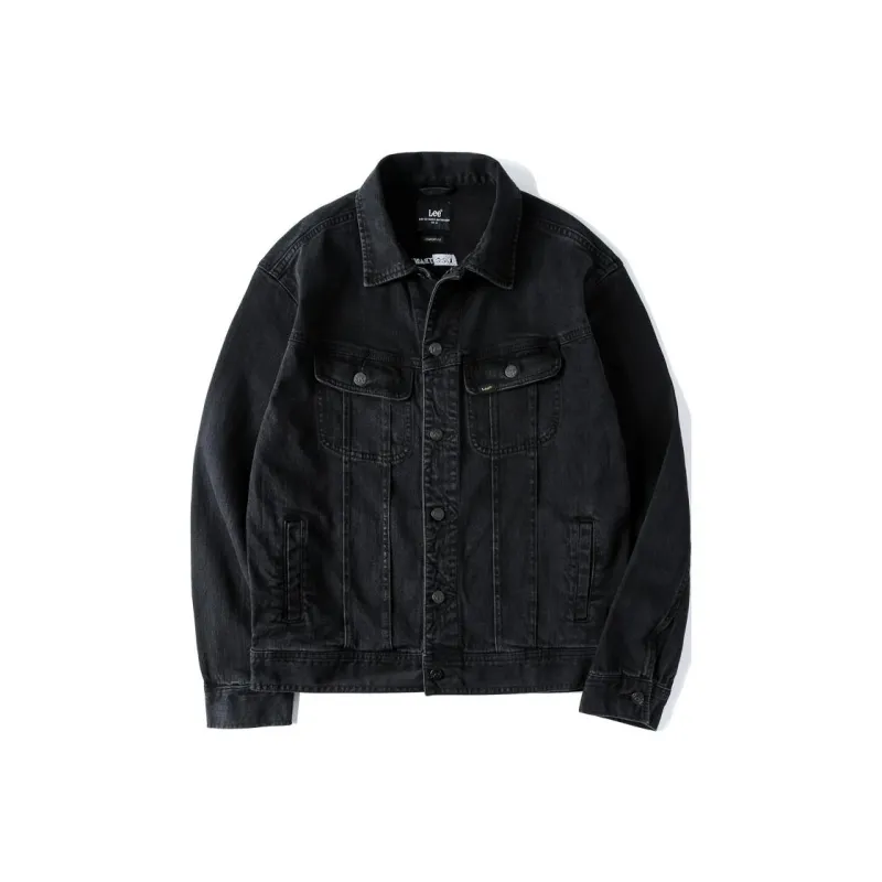 Lee Denim Jackets Men Black-0