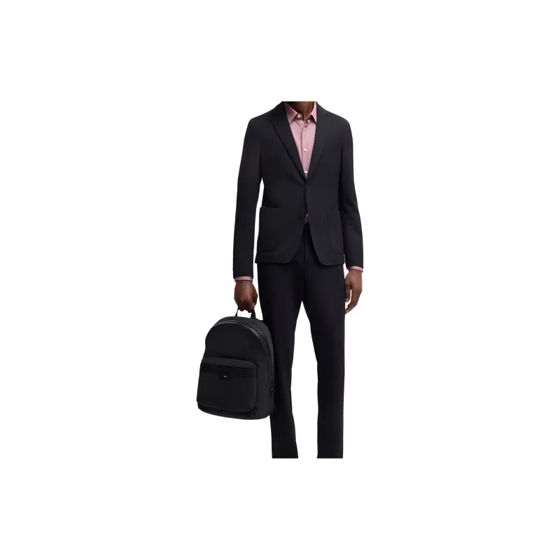 HUGO BOSS Ray Logo Embossed Backpack-4