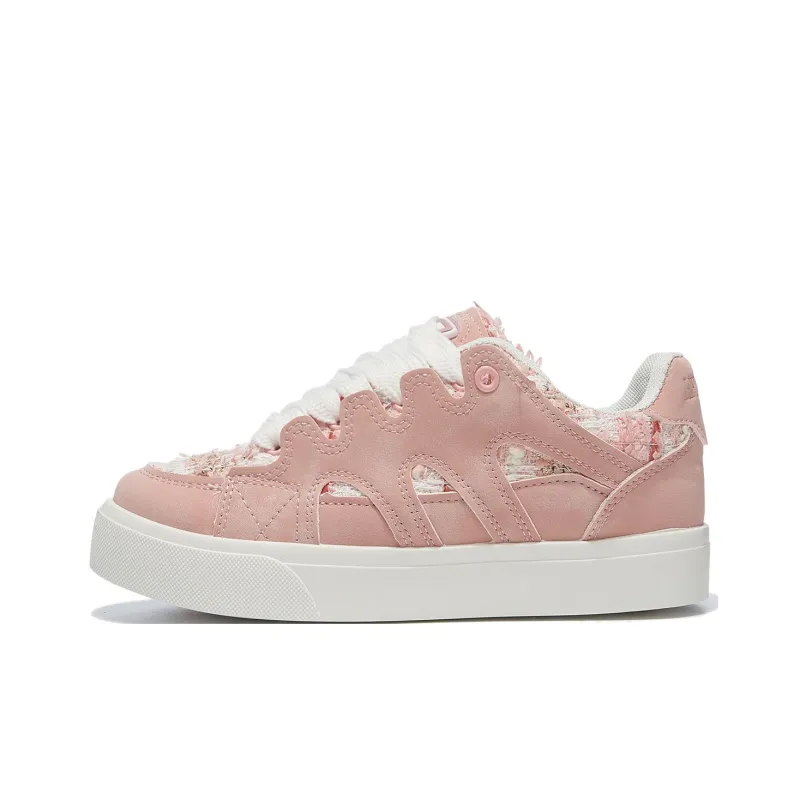 Little Red Man Low Top Skateboard Shoes Women's-5