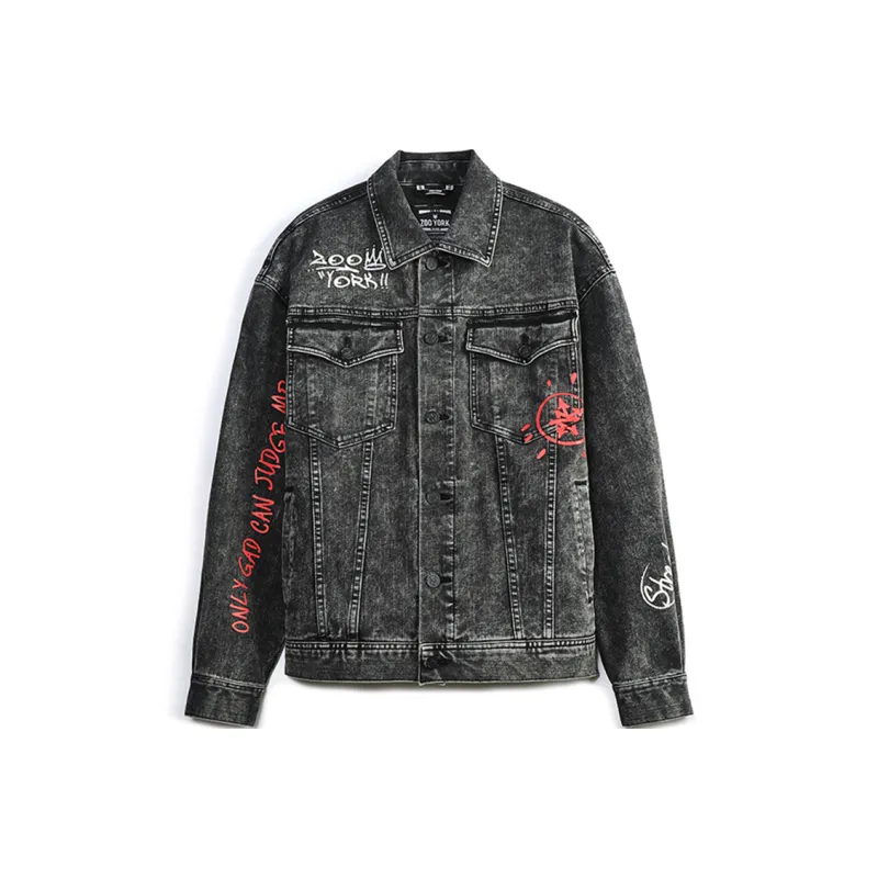 Zoo York Loose Fit Denim Jacket Unisex Black-0