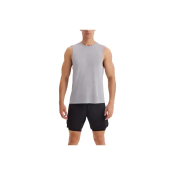 DECATHLON 500 Series Tank Top Men's Silver Gray