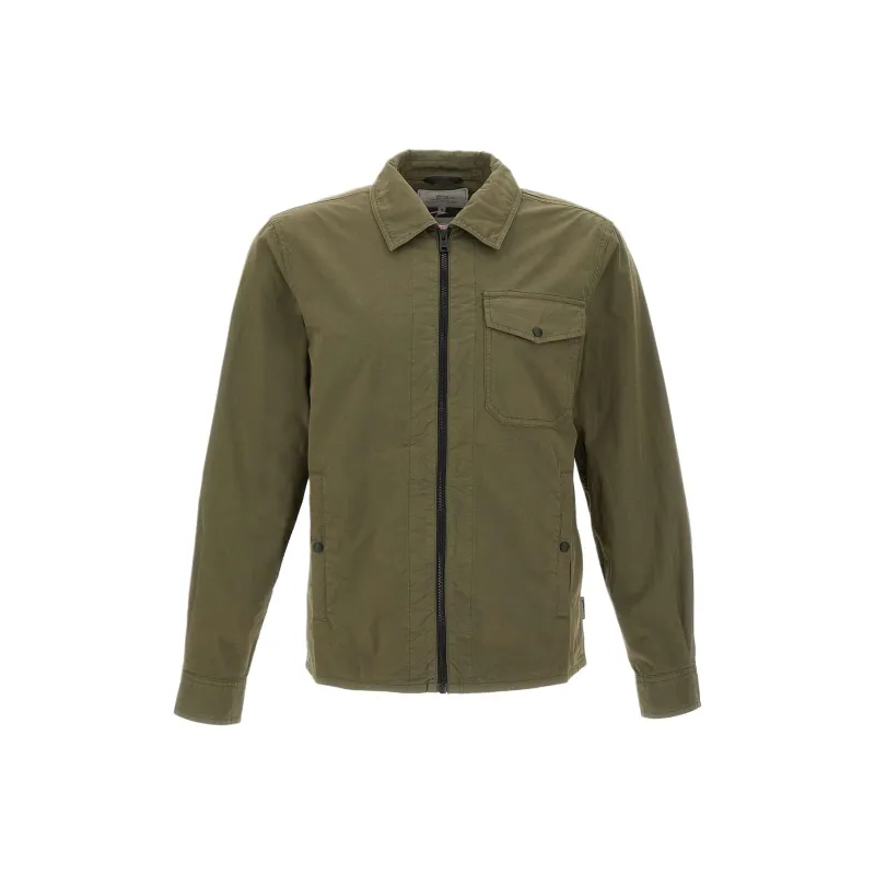 WOOLRICH Zip Up Long Sleeved Overshirt-0
