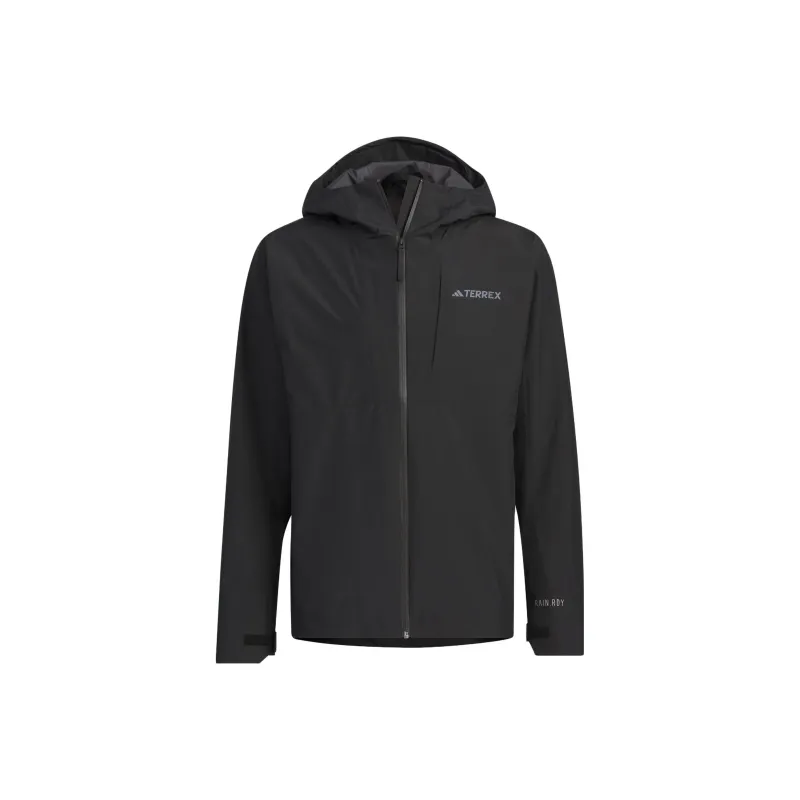 Adidas Waterproof And Windproof Windbreaker Jacket Men's Black-0