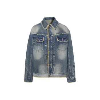 ROCAWEAR Denim Jackets Unisex Yellow Mud