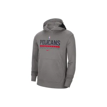Nike x NBA New Orleans PelicansCourt Practice Performance Pullover Sweatshirt Men's Charcoal Gray