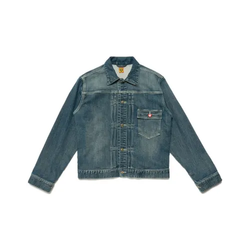 HUMAN MADE Denim Jackets Men Blue