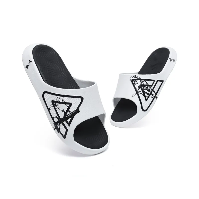 PEAK Extreme National Creativity Slip Resistant Abrasion Resistant Cushioning Slide Slippers Men's Mismatched Wing Chun-3
