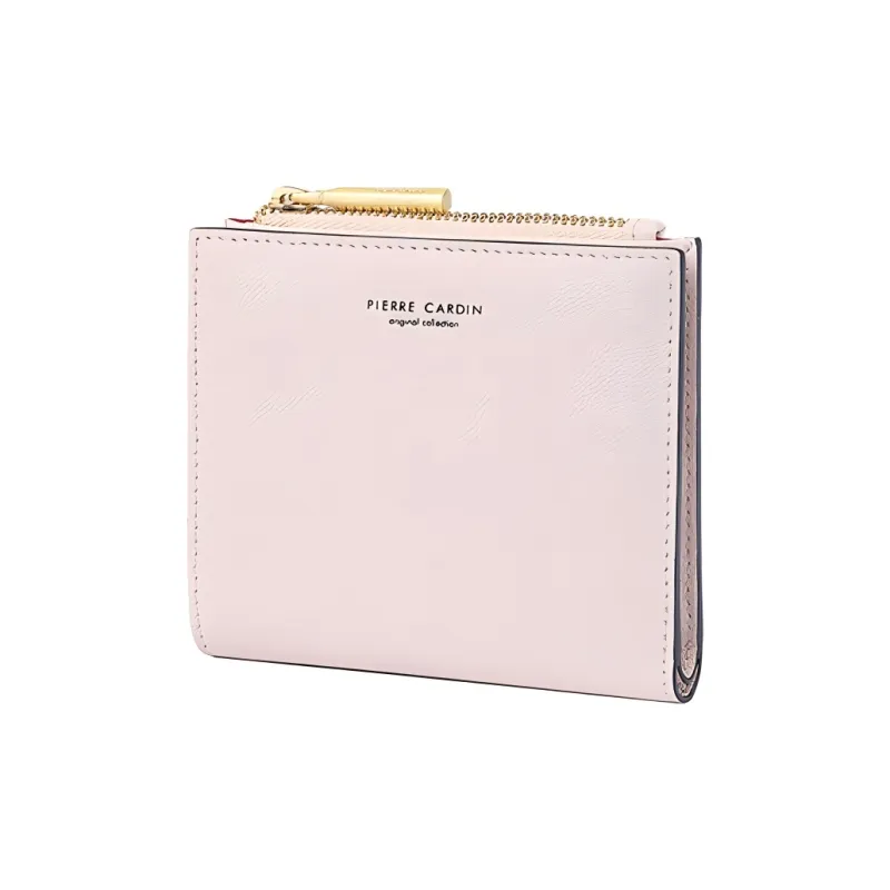 PIERRE CARDIN Cow Leather Wallet Women's Light Pink-1