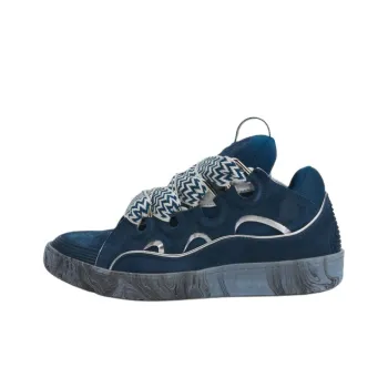 Lanvin Curb Low Top Skateboard Shoes Men's Blue