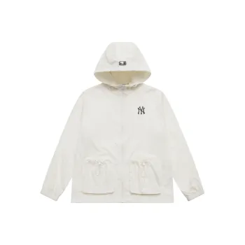 MLB New York Yankees Basic Collection SS25 Windproof Jacket Unisex Ivory
