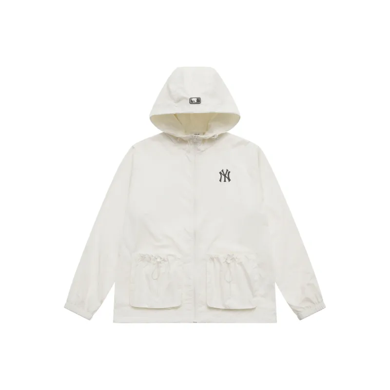 MLB New York Yankees Basic Collection SS25 Windproof Jacket Unisex Ivory-0