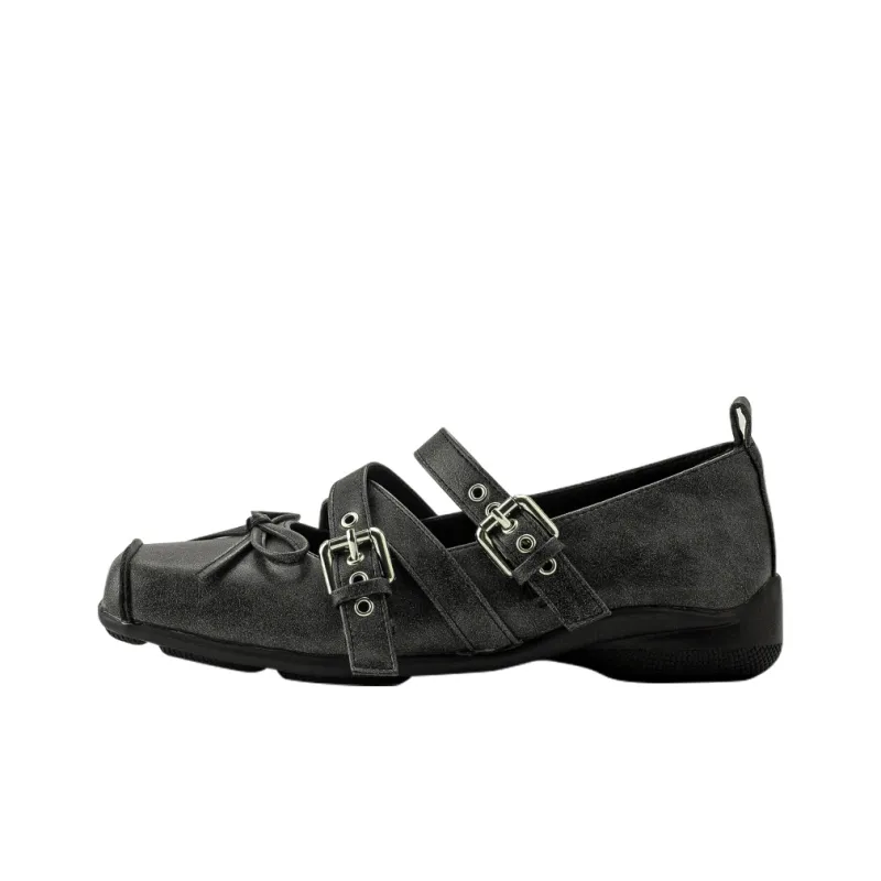 Wonderful Couple Casual Single Shoes Women's Black-0