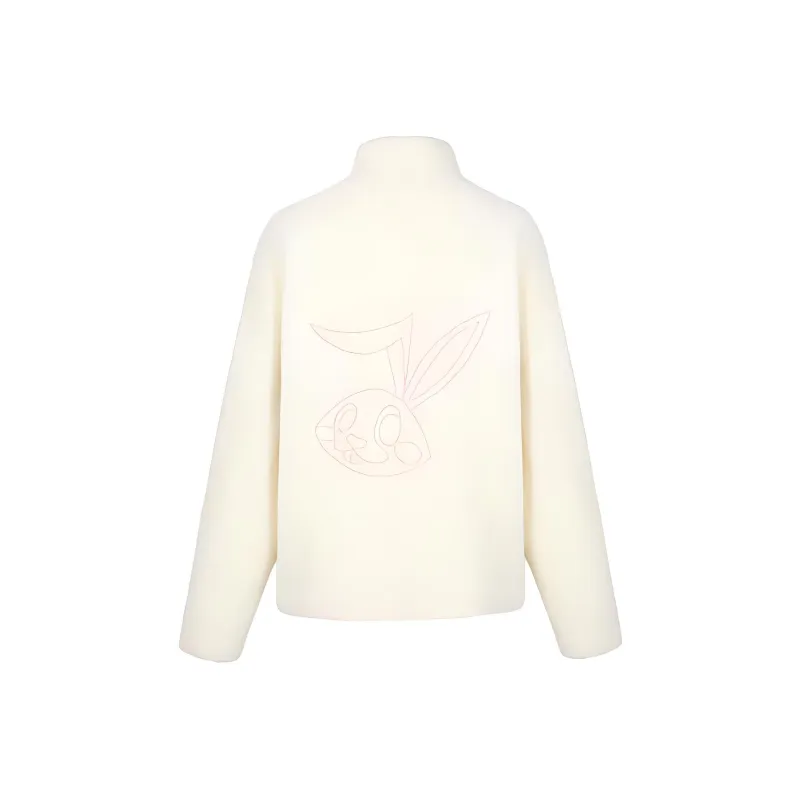 Richie Macie Velvet feel Coat Women's White-1