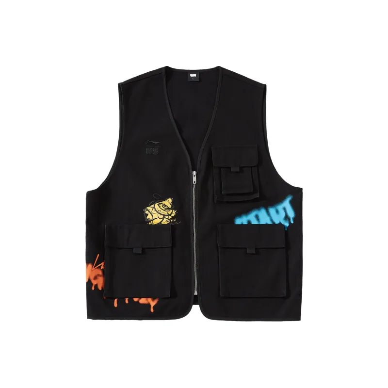 Lining X LNG X Li Ning Vests Unisex Black-0
