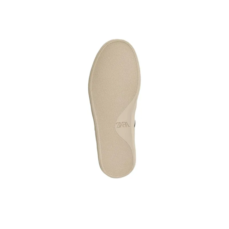 ZARA Rubber Sole Abrasion Resistant Closed Toe Slippers Women's Light Beige Yellow-4