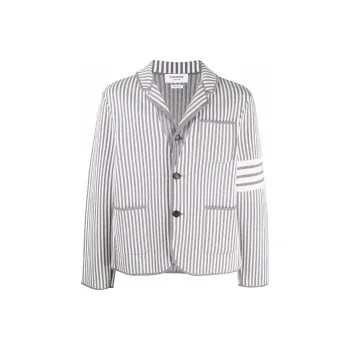 THOM BROWNE Business Suits Men Gray White