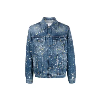 OFF WHITE Paint Skate Denim Jacket