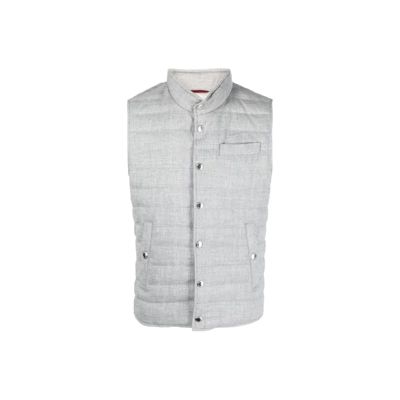 Brunello Cucinelli Vests Men Gray-0