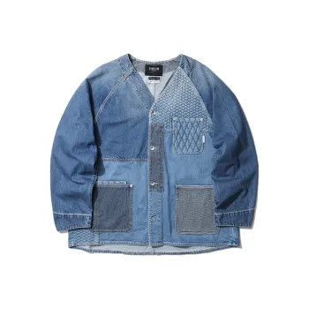 FIVE CM Loose Fit Denim Jacket Men's Blue