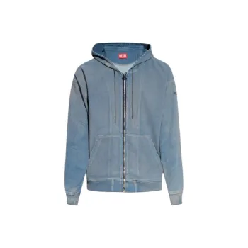 DIESEL D GIR S Zip Up Drawstring Hoodie
