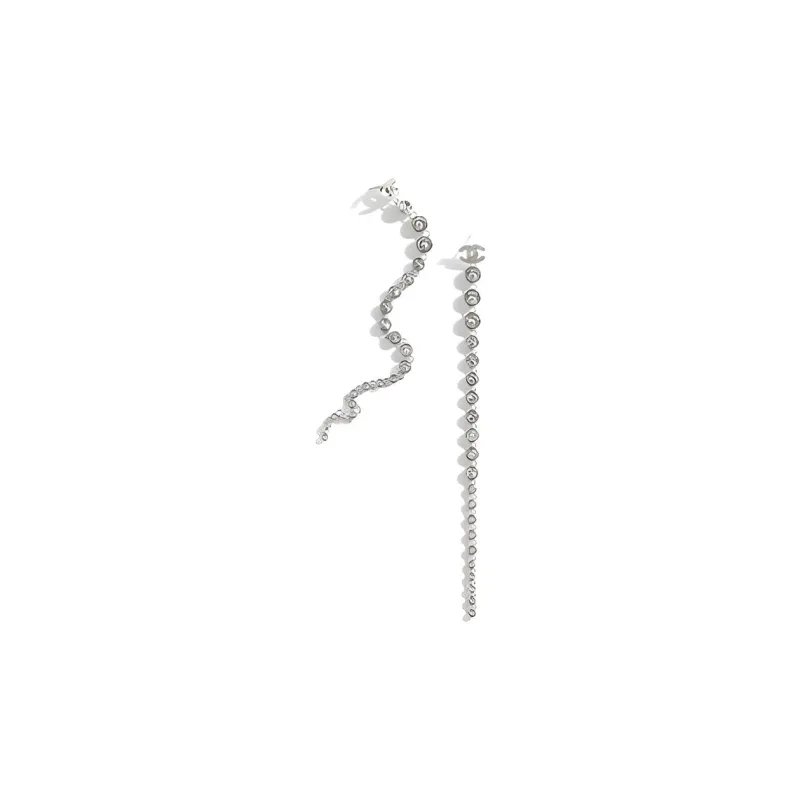 CHANEL Earrings Women's Silver-0