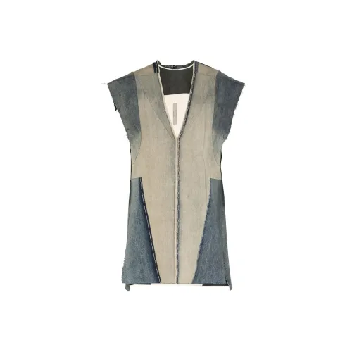 RICK OWENS Vests Men Blue