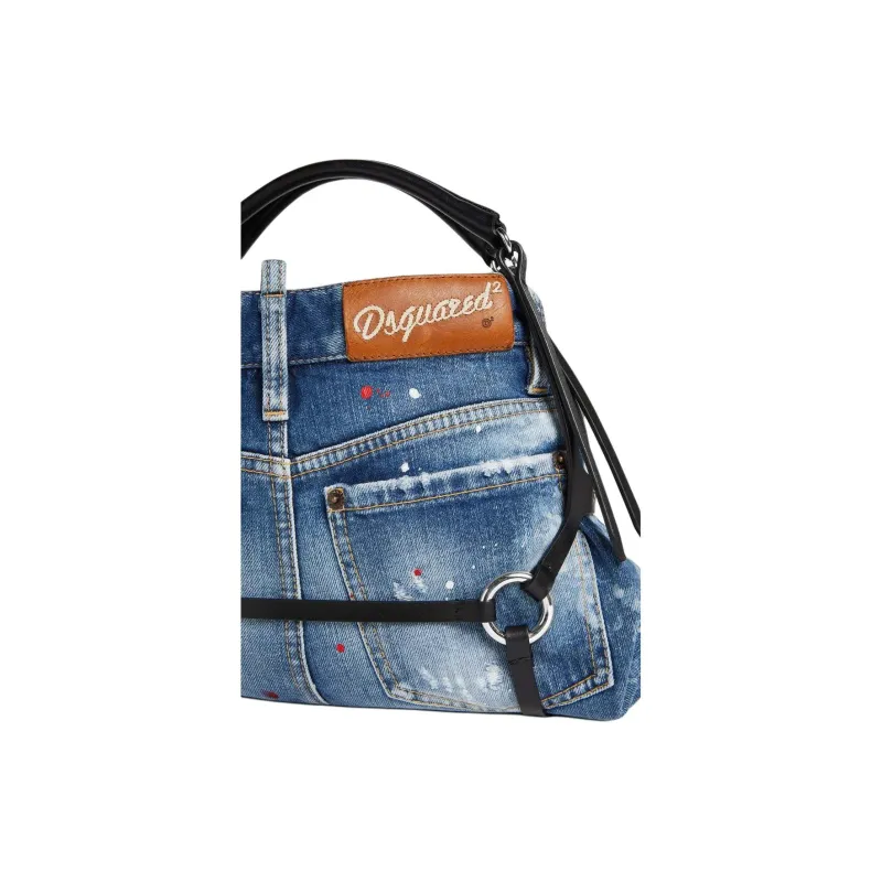 DSQUARED 2 Cotton Handbag Women's Blue-3