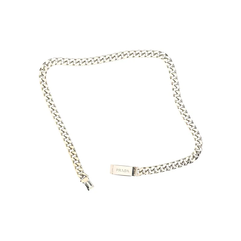PRADA Necklaces Unisex Silver-2