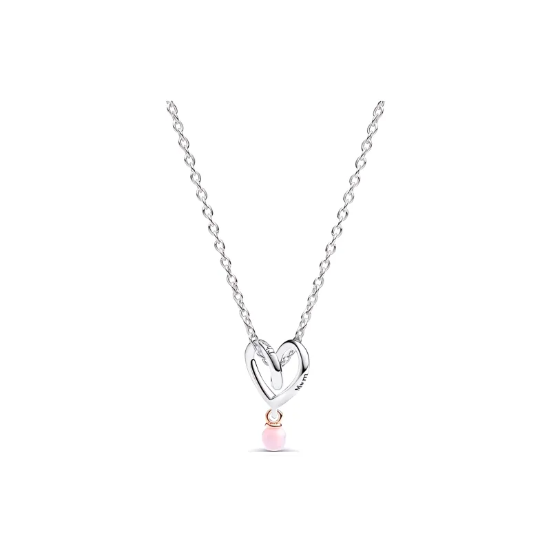 Pandora Alloy, Gold Plated 925 Sterling Silver Necklaces Women's Silver-0