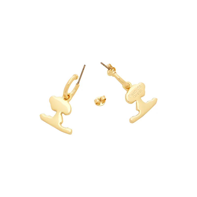 COACH Brass Enamel Cubic Zirconia Earrings Women's Gold-1